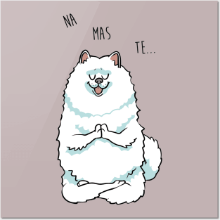 Namaste Samoyed Posters and Art